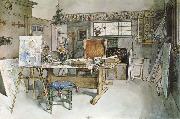 Carl Larsson One Half of the Studio Sweden oil painting artist